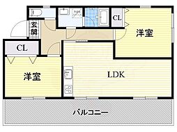ハイライズ西田 2階