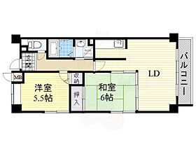 グランシャリオ  ｜ 大阪府吹田市千里山東４丁目8番21号（賃貸マンション2LDK・2階・55.14㎡） その2