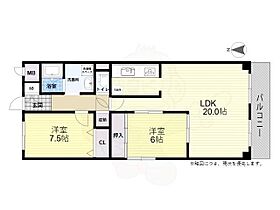 アネックス箕面  ｜ 大阪府箕面市小野原東５丁目2番8号（賃貸マンション2LDK・3階・72.70㎡） その2