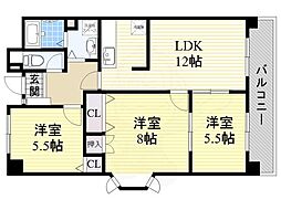 アビタシオン3 5階/-