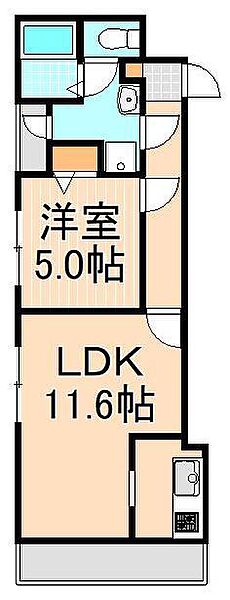 アーバハイツ扇大橋 410｜東京都足立区扇2丁目(賃貸マンション1LDK・4階・41.66㎡)の写真 その2