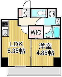 プレジオ西新井 1LDKの間取図画像