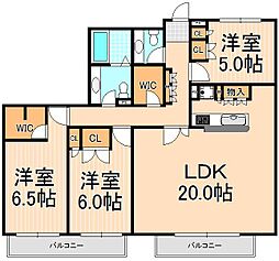メイソンリー梅島 5階3SLDKの間取り