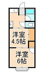 TKハウス 2Kの間取図画像