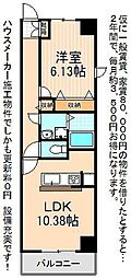 アルモニー・アビタシオン 1LDKの間取図画像