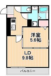 NRAY RESIDENCE 1LDKの間取図画像