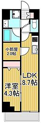 足立区西新井栄町3丁目マンション 1SLDKの間取図画像