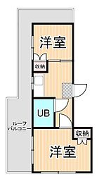 SKマンション 1Kの間取図画像