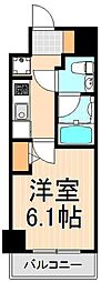 メインステージ北千住5 1Kの間取図画像