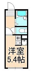 ノーザンロード北千住2 ワンルームの間取図画像