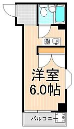 パークヒルズ竹ノ塚 ワンルームの間取図画像