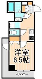REGALIZ北千住 1Kの間取図画像