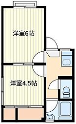 サンハイツ 2Kの間取図画像