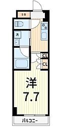 GENOVIA西新井 1Kの間取図画像