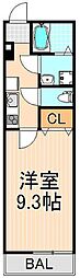 グランビル舎人公園 1Kの間取図画像