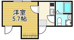 足立区梅田3丁目アパート 1Kの間取図画像