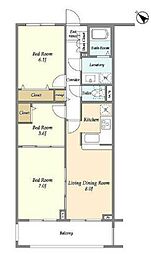 間取図画像 2SLDK