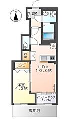 宮前区平5丁目新築アパート(仮 1LDKの間取図画像