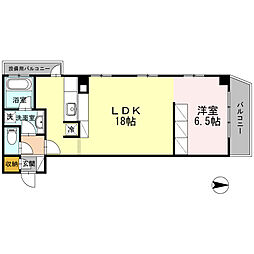 TSKY 1LDKの間取図画像