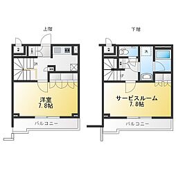 ルーブル川崎鷺沼 1SKの間取図画像