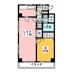 ELM-K9 1LDKの間取図画像
