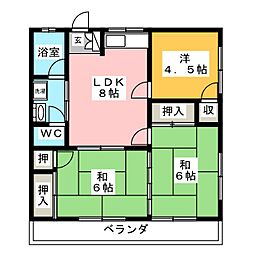 名古屋ハイツ 3LDKの間取図画像