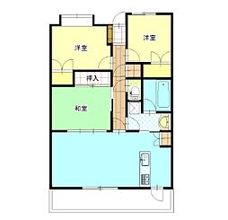 アルファステイツ清心 3LDKの間取図画像