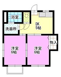 間取図画像 2DK