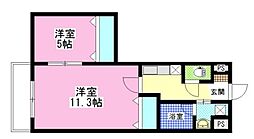 PIAHOME奥田西町 2Kの間取図画像