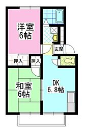 間取図画像 2DK