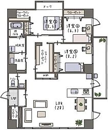Via 蔵用 3LDKの間取図画像