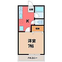 第3朝日ハイツ  ｜ 栃木県宇都宮市上御田町（賃貸アパート1K・2階・24.80㎡） その2