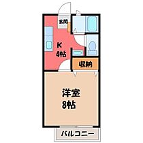 リバーストンハイツ  ｜ 栃木県宇都宮市御幸町（賃貸アパート1K・1階・27.08㎡） その2