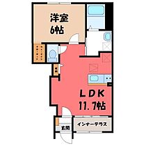 仮）シェルルスターテラス安塚  ｜ 栃木県下都賀郡壬生町大字安塚（賃貸アパート1LDK・1階・43.24㎡） その2