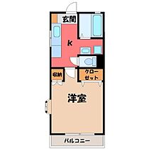 カームハイツ  ｜ 栃木県宇都宮市簗瀬3丁目（賃貸アパート1K・1階・29.75㎡） その2