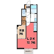 ラ ヴレ ボーテ  ｜ 栃木県宇都宮市清住3丁目（賃貸アパート1LDK・1階・33.47㎡） その2