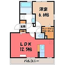 プライムステージ  ｜ 栃木県宇都宮市平出町（賃貸アパート1LDK・2階・46.72㎡） その2