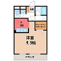 メゾンドクレール  ｜ 栃木県宇都宮市西原町（賃貸マンション1R・2階・33.84㎡） その2