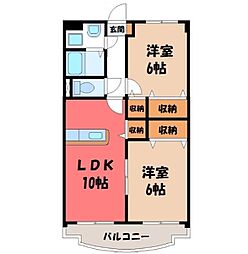 間取図画像 2LDK