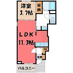 間取図画像 1LDK