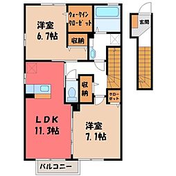 間取図画像 2LDK