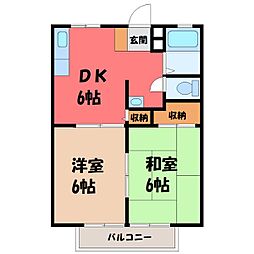 菊地ハイツ D 2階/-