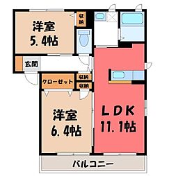 メゾンドボヌール II 2階