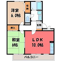 Bell・ST 2LDKの間取図画像