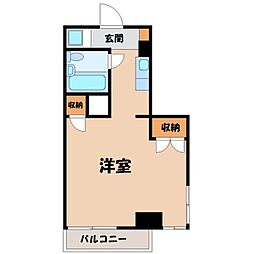 メゾン・ド・ユニヴェール 1Kの間取図画像