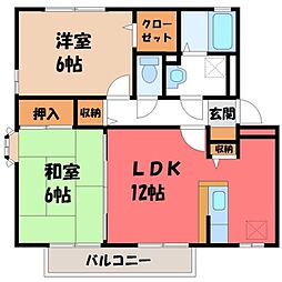 エスペランサE 2LDKの間取図画像