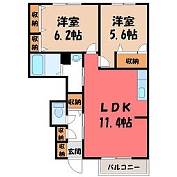 ブラウンハウス A 1階/-