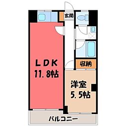 ライブハウス2 1LDKの間取図画像