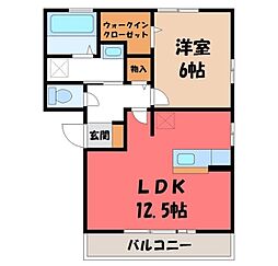 フローラルコート F 1階/-