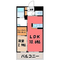 MASTLIFEおもちゃのまちF 1LDKの間取図画像